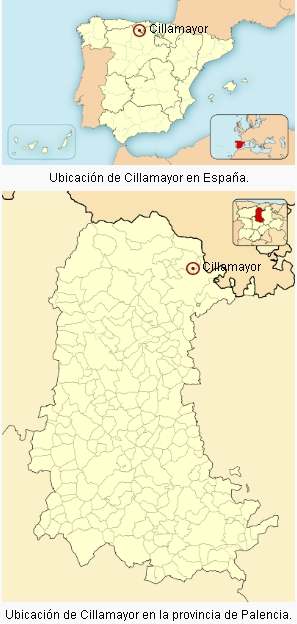 mapa de situación de Cillamayor en España