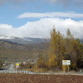 Vista del desvío a Vallejo desde la P-220
